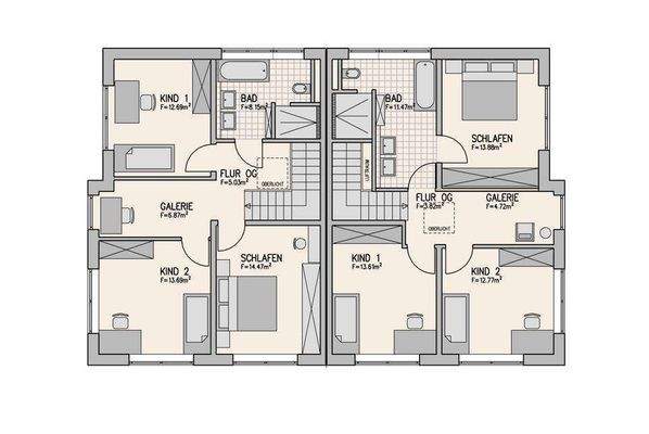 Grundriss Obergeschoss