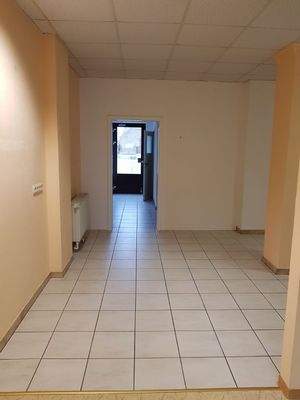 Blick zum Hinterausgang