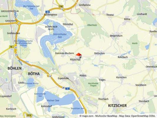 Geolyzer Kartenausschnitt