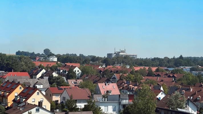 Blick zum Krankenhaus