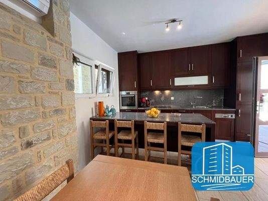 Kreta, Listaros: Modern gebaute Villa mit herrlichem Meerblick