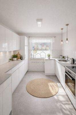 so könnte die Küche aussehen (Idee)