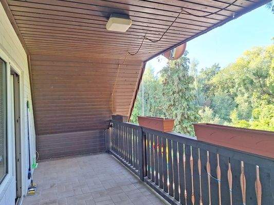 Balkon im Dachgeschoss