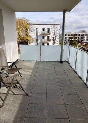 Überdachter Balkon