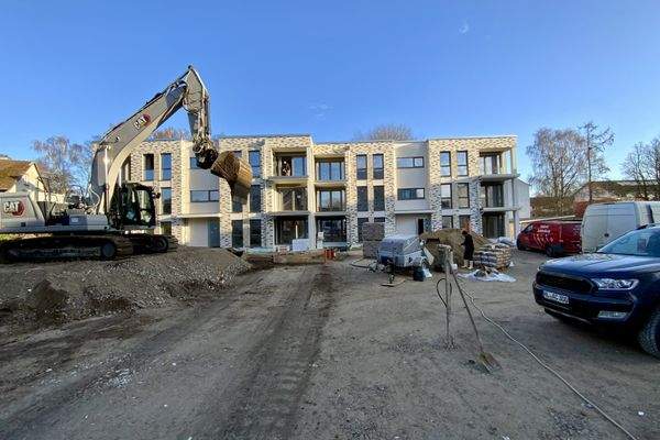 Blick auf Haus 2 und 3