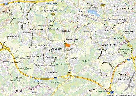 Kage der Immobilie in Lücklemberg