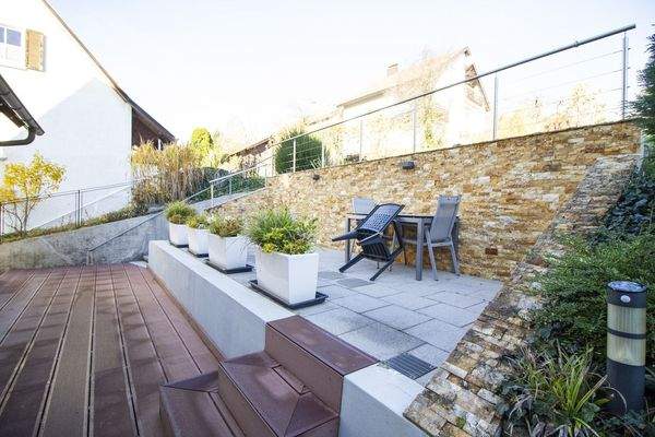 zweite angelegte Terrasse