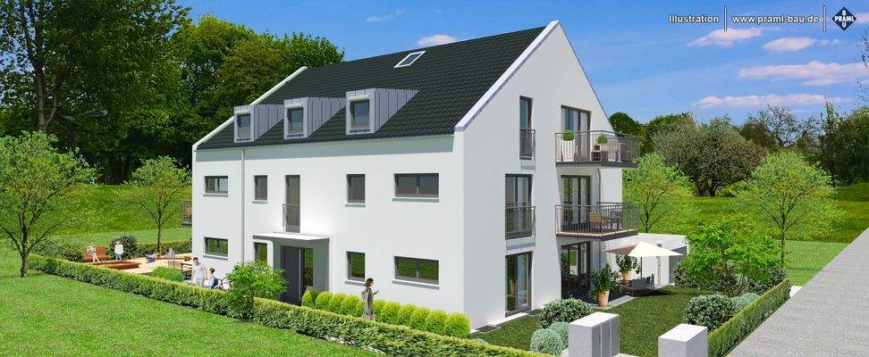 Ansicht Eingang Strassenseite fotorealistisch gerändert-2