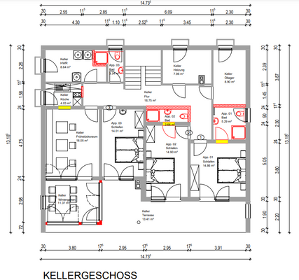 Grundriss Untergeschoss