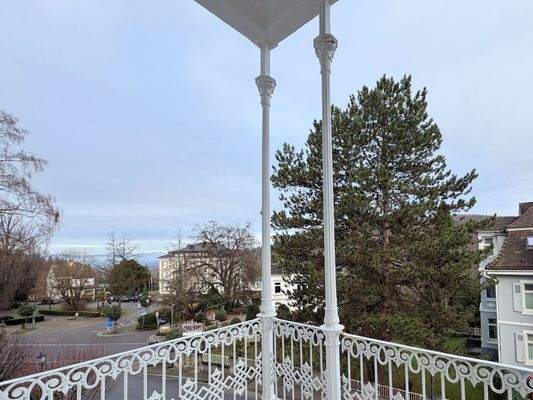 Aussicht vom Balkon nach Nordwesten