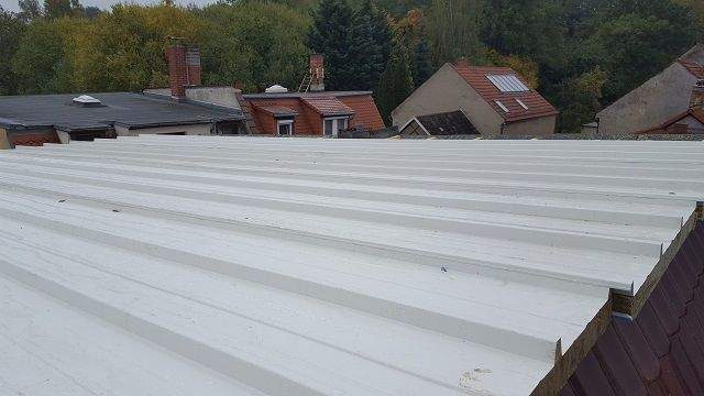 feuerfeste Sandwichplatten auf Flachdach