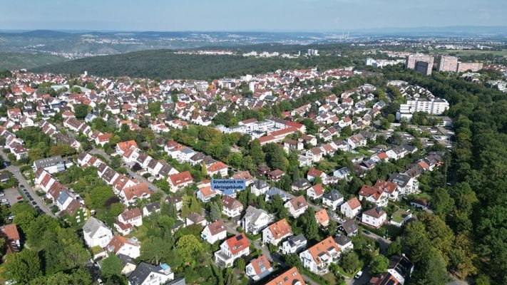  Lage / Grundstück mit Abrisshaus von oben