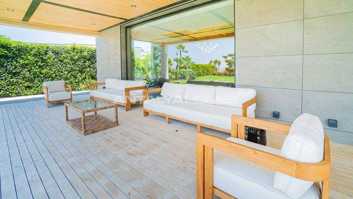 Modern House with Wide Sea Views in a Beach Complex in Yalıkavak