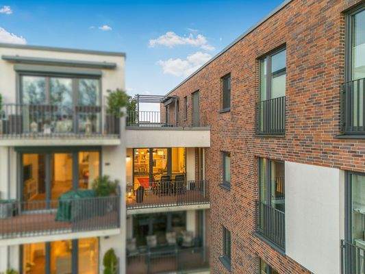 Blick auf die Loggia