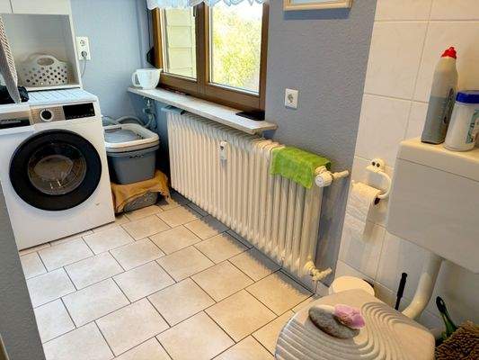 ... mit Waschmaschinenanschluss