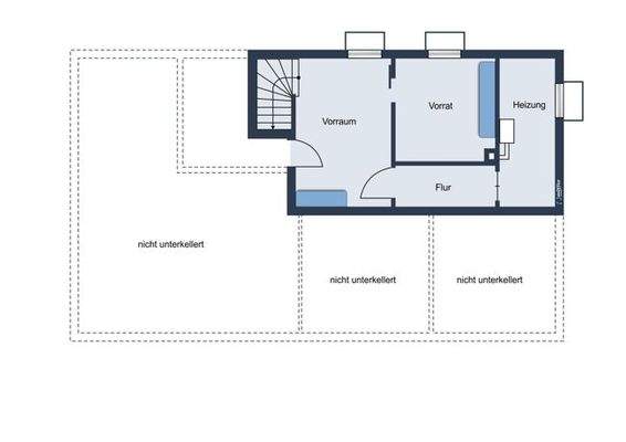 Grundriss Teilkeller