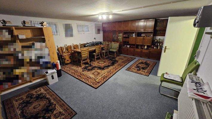 Partyraum im Kellergeschoss