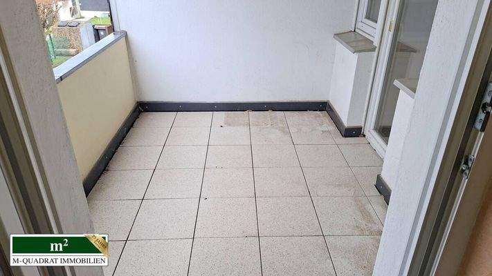 Loggia mit Zugang zum Wohnzimmer