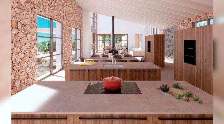Exklusive neu gebaute rustikale Finca im Zentrum von Mallorca zu verkaufen