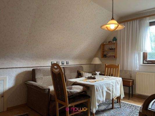 Das zweite Schlafzimmer in der oberen Etage