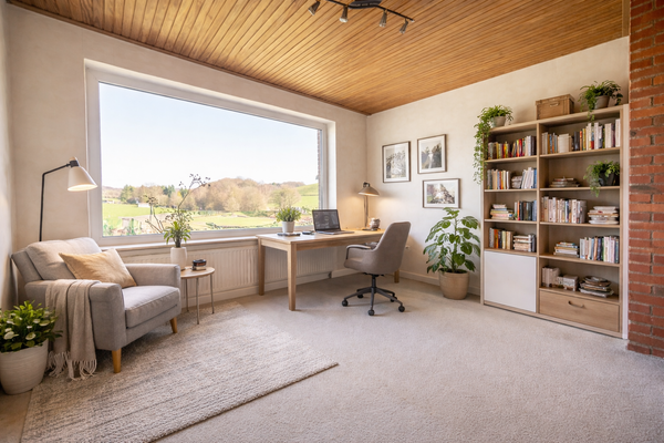 KI-generiertes Beispielbild Büro EG