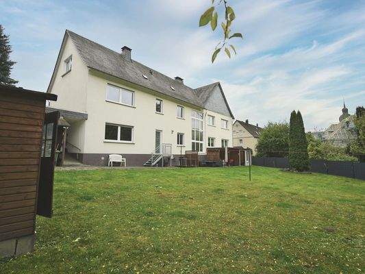 Hausansicht von hinten