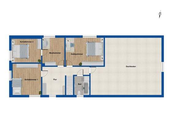 Grundriss Dachgeschoss