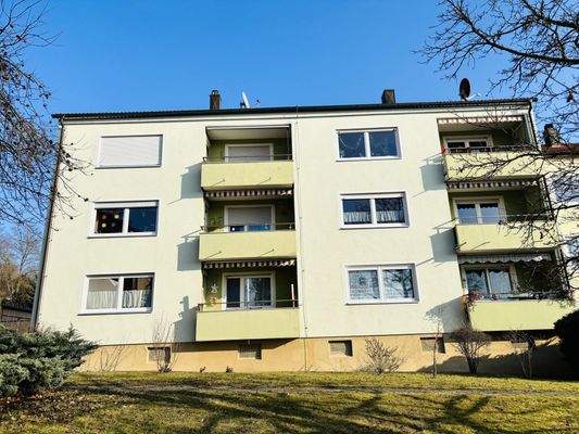 Sonnenverwöhnte Lage... die Südwestansicht der Wohnanlage