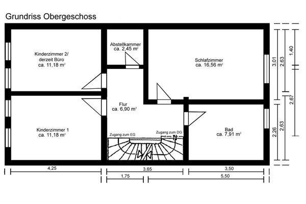 Grundriss Obergeschoss