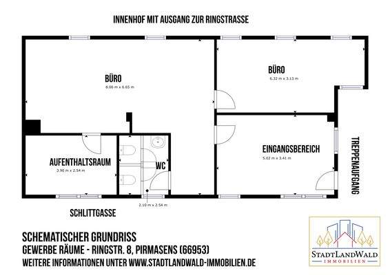 Schematischer Grundriss