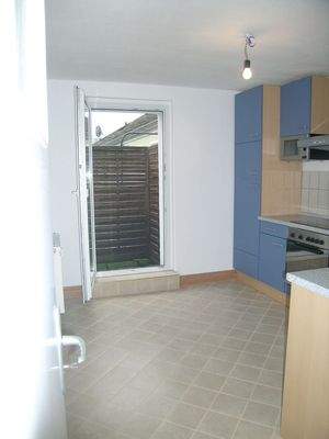 Küche mit Einbauküche