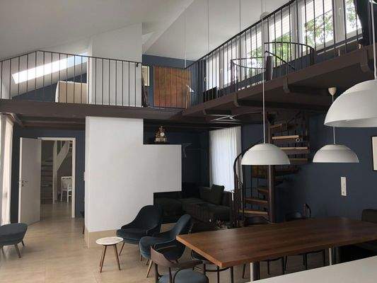 Salon von der Küche aus