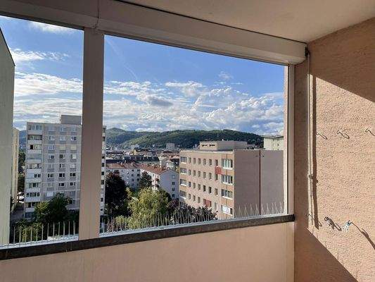 Blick aus dem Wohnzimmer