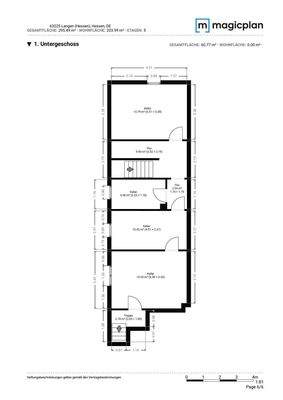 Grundriss Kellergeschoss Exposé