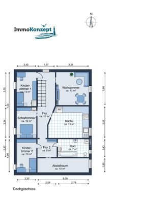 Grundriss DG links