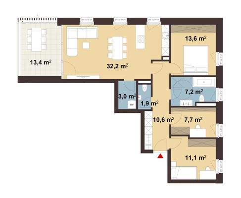 Wohnanlage Ringstraße, Feldkirch - Grundriss Whg A07