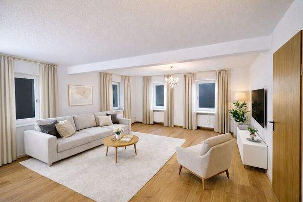 So könnte der Raum nach der Modernisierung aussehen (Digitales Homestaging)