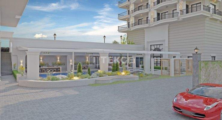 Chic Seaview Flats in a Complex in Alanya