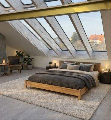 Loftebene Schlafen KI-generiert