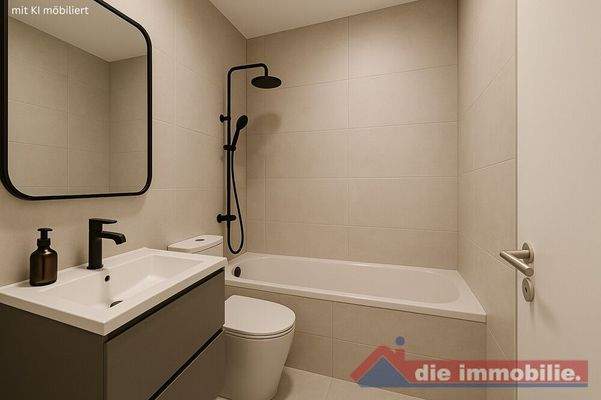 Bad mit KI möbiliert