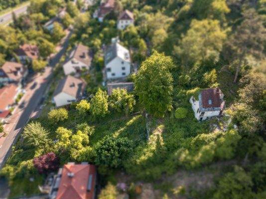 Luftaufnahme vom Grundstück