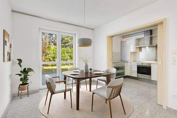 Essbereich und Küche (visualisiert)