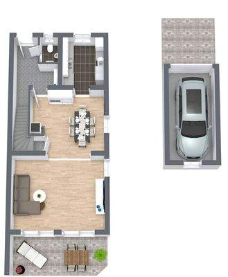 Erdgeschoss mit Garage