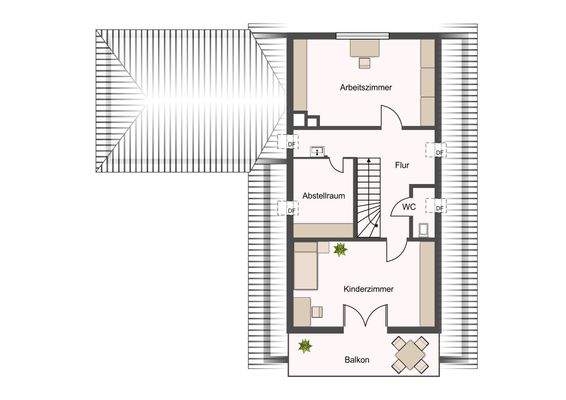 Grundriss Obergeschoss