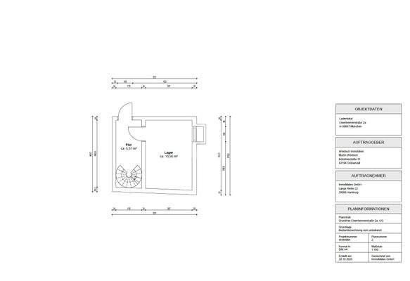 Grundriss Untergeschoss