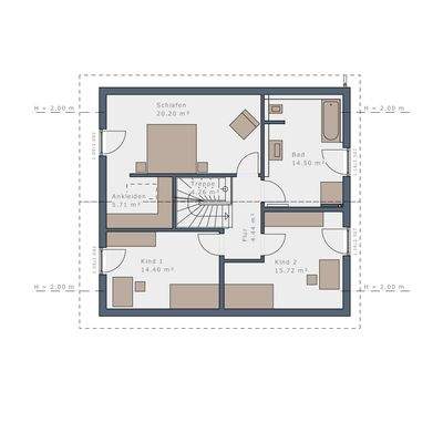 Grundriss Obergeschoss