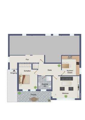 Untergeschoss (kein Maßstab)