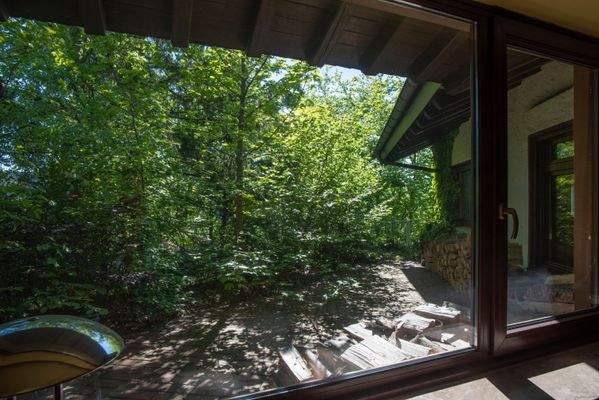 Blick auf die Terrasse