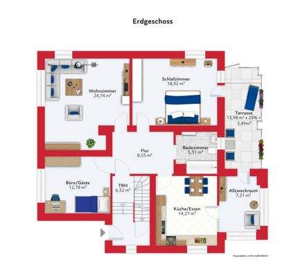 Erdgeschoss Grundriss