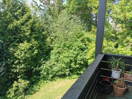 Blick vom Balkon